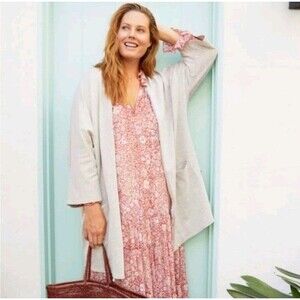 Nwt Anthropologie Donni Cardigan Sweater Womens Gray One Size Casual Ladies